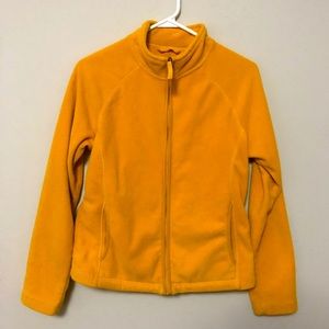 Merona Mustard Yellow Zip Up Fleece